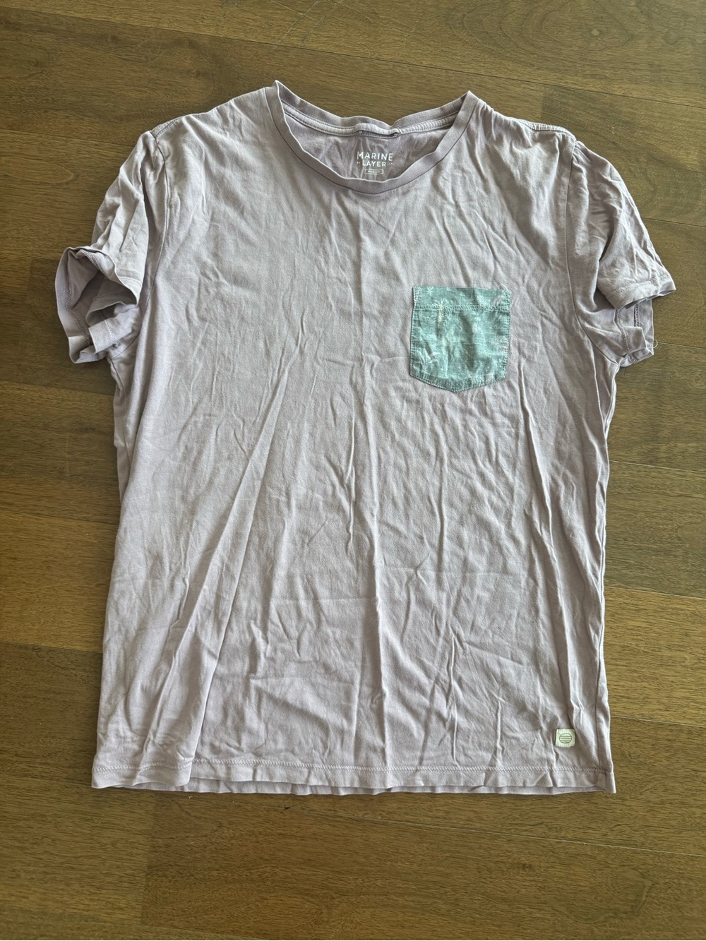 Marine Layer Lilac Tee with Pocket